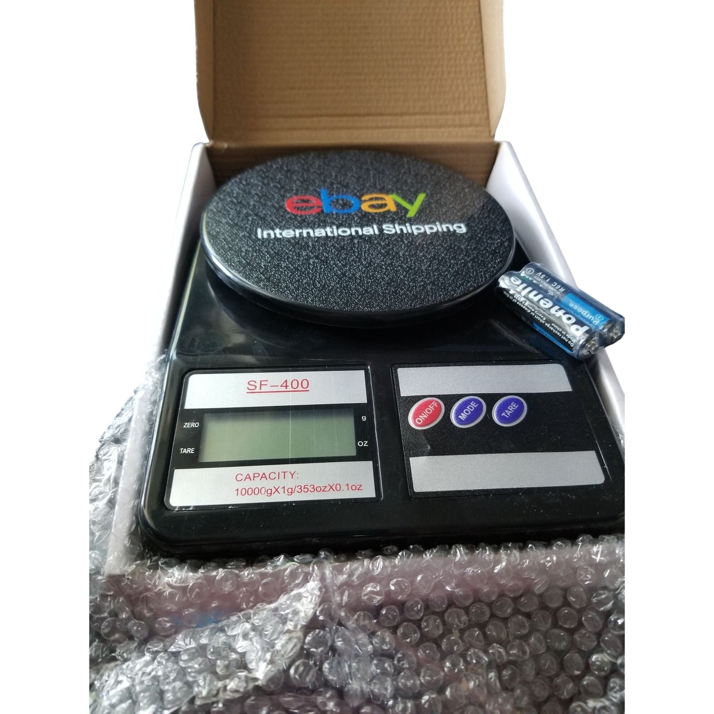 Scale Ebay International Shipping Brand Batteries Box Black Promo Item
