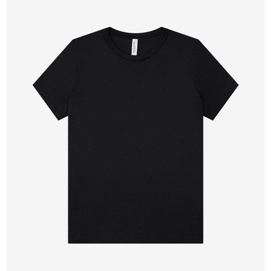 T-Shirt Black Scoop Neck Bella  100% Cotton Size  Medium