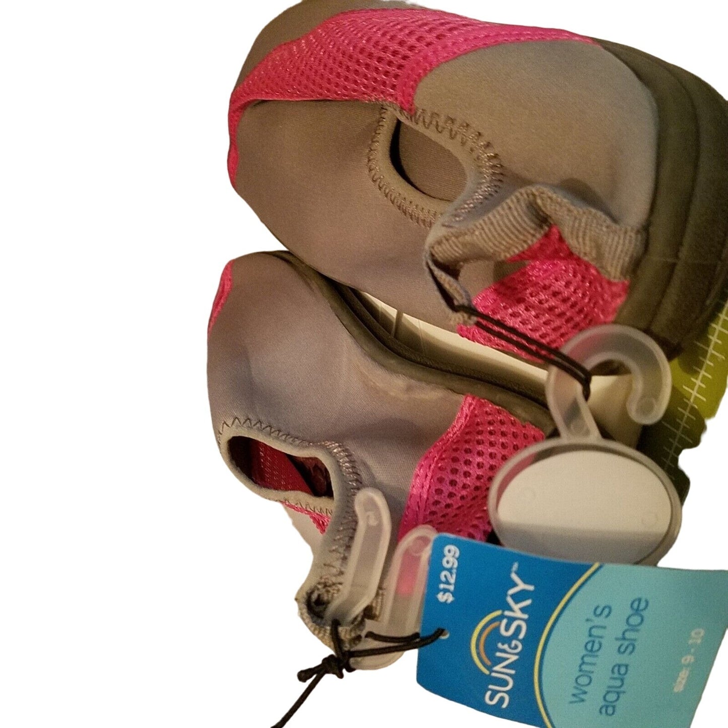Shoes Water Shoes Size 9 -10 Swim Pink & Grey Women's Aqua Rubber Sole