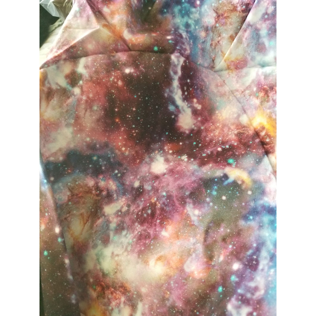 Material Multi-Color Fabric Red Blue Yellow  Steller  Universe  Fabric  44" x 50"   Cotton Craft Clothing Joann