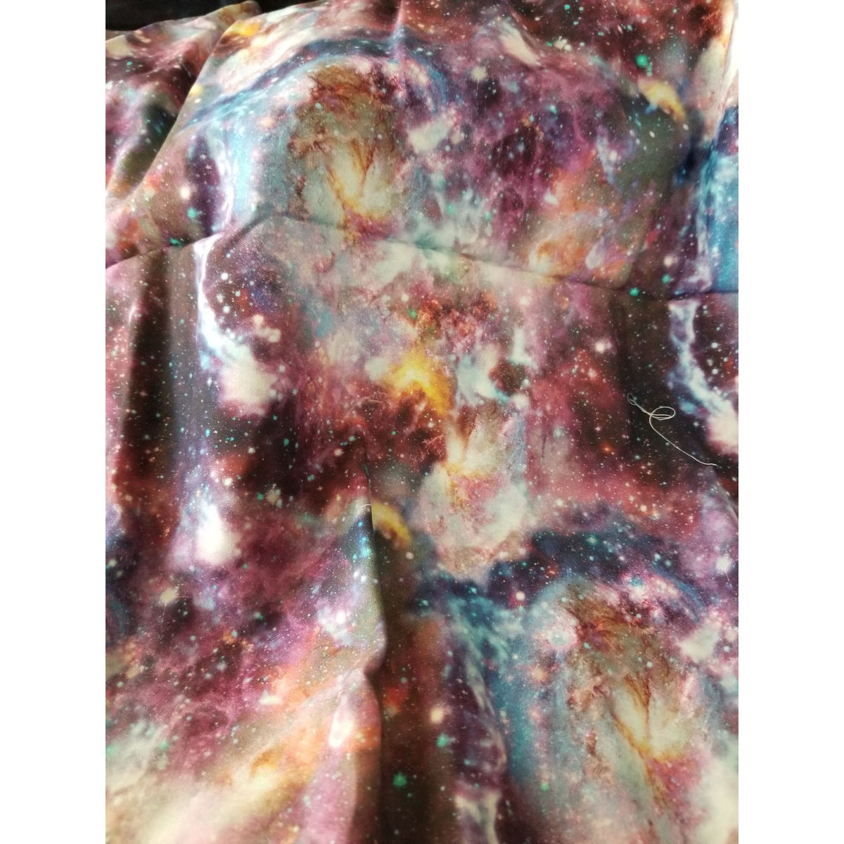 Material Multi-Color Fabric Red Blue Yellow  Steller  Universe  Fabric  44" x 50"   Cotton Craft Clothing Joann