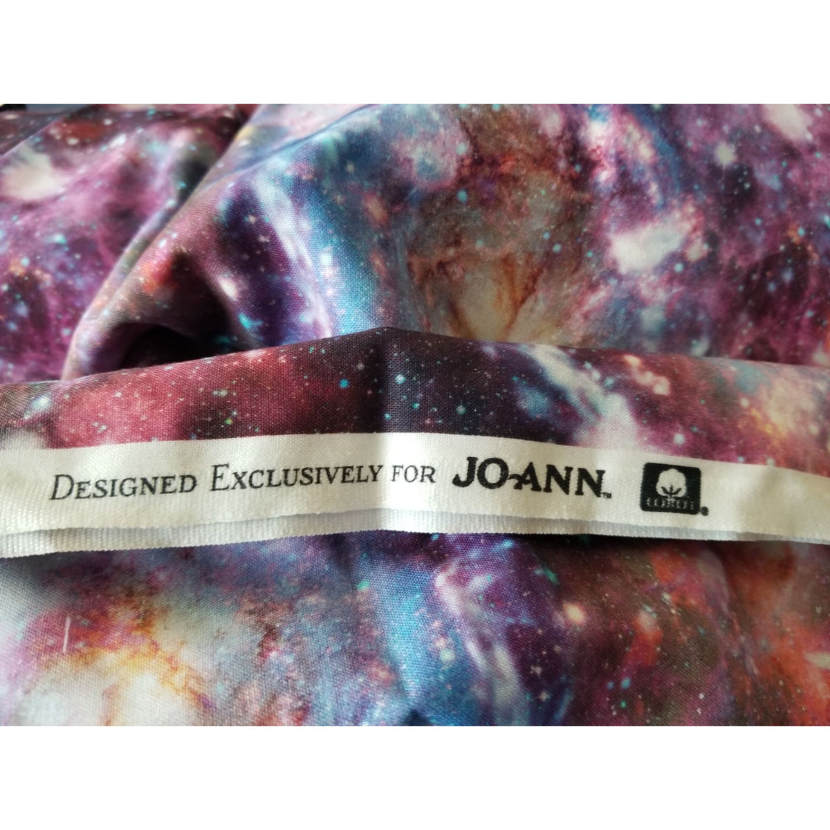 Material Multi-Color Fabric Red Blue Yellow  Steller  Universe  Fabric  44" x 50"   Cotton Craft Clothing Joann
