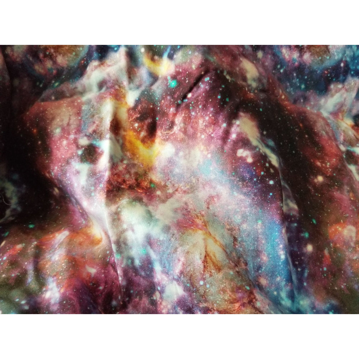 Material Multi-Color Fabric Red Blue Yellow  Steller  Universe  Fabric  44" x 50"   Cotton Craft Clothing Joann