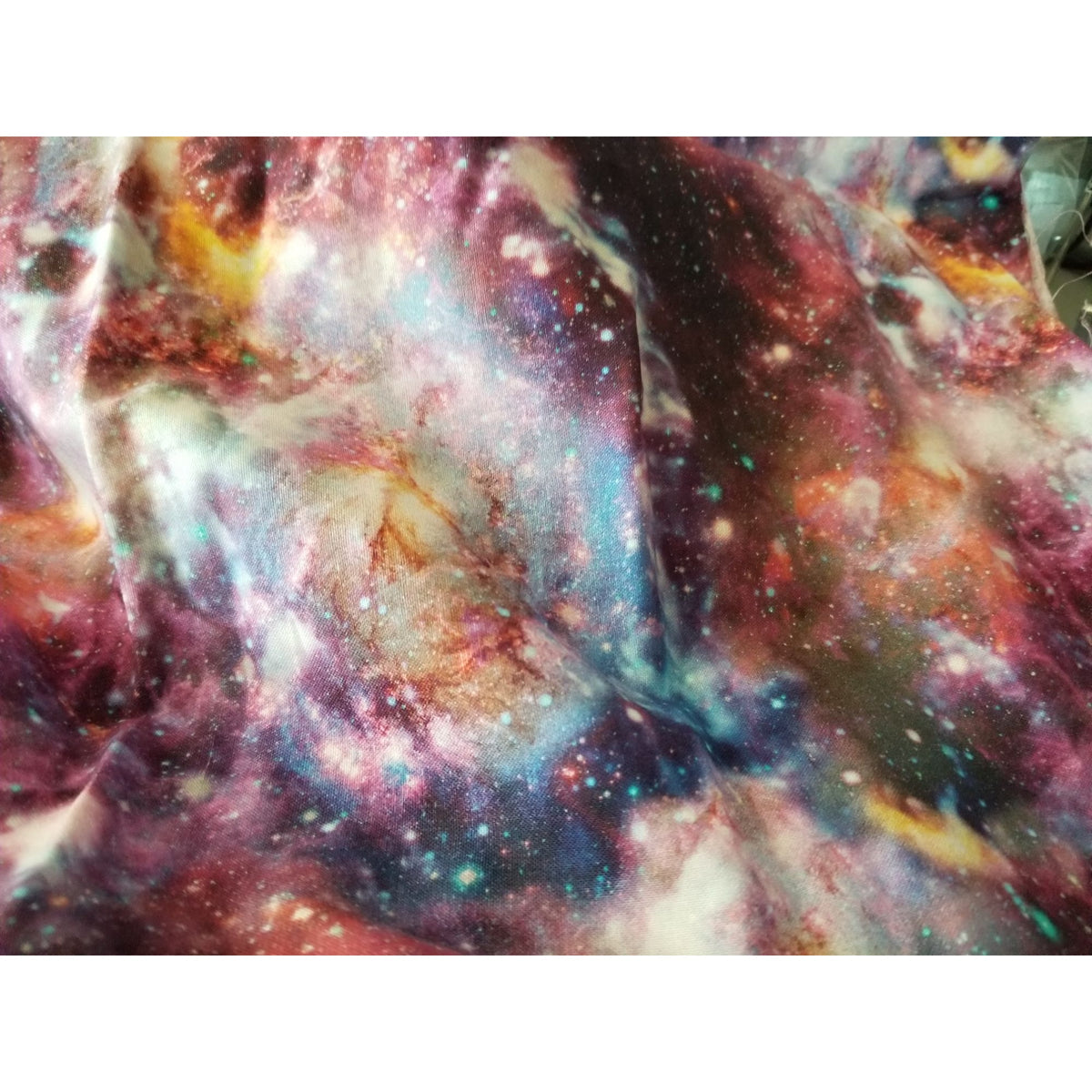 Material Multi-Color Fabric Red Blue Yellow  Steller  Universe  Fabric  44" x 50"   Cotton Craft Clothing Joann