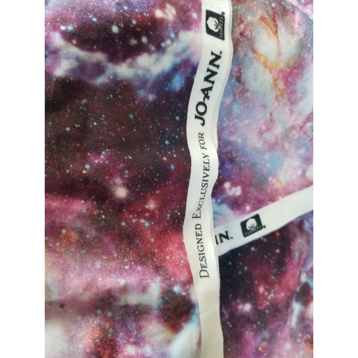 Material Multi-Color Fabric Red Blue Yellow  Steller  Universe  Fabric  44" x 50"   Cotton Craft Clothing Joann