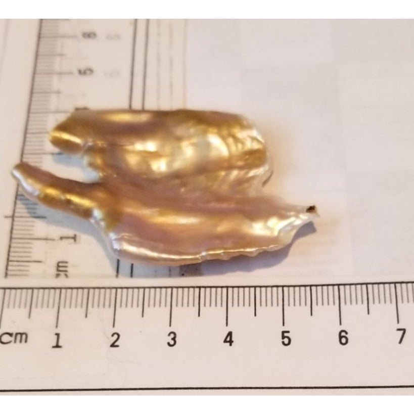 Loose Baroque Rectangle 2  Freshwater Keshi 50  ct  10  gr  6 cm  x 4 cm Real Natural
