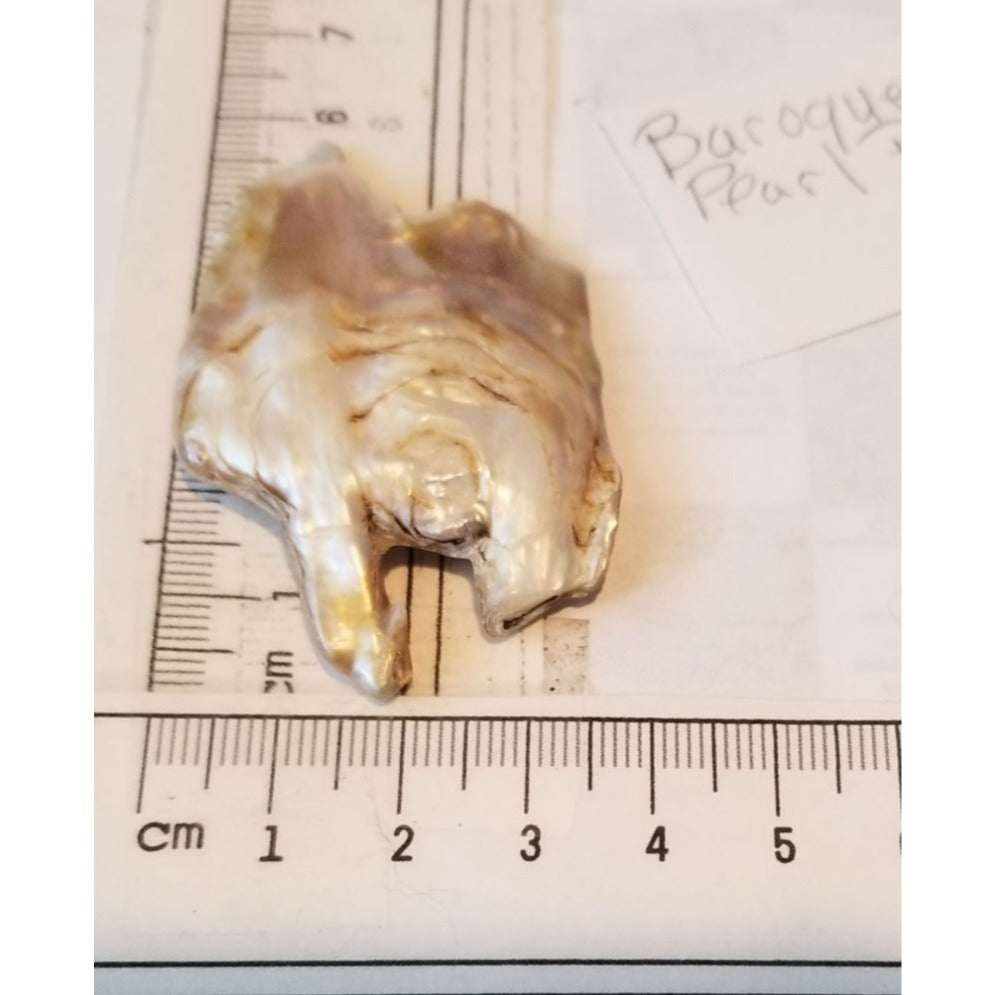Loose Baroque Rectangle 2  Freshwater Keshi 50  ct  10  gr  6 cm  x 4 cm Real Natural
