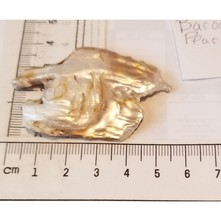 Loose Baroque Rectangle 2  Freshwater Keshi 50  ct  10  gr  6 cm  x 4 cm Real Natural