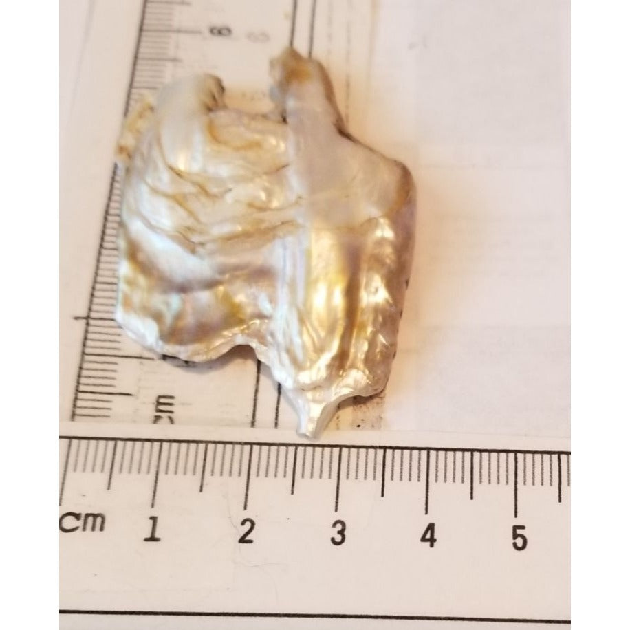 Loose Baroque Rectangle 2  Freshwater Keshi 50  ct  10  gr  6 cm  x 4 cm Real Natural
