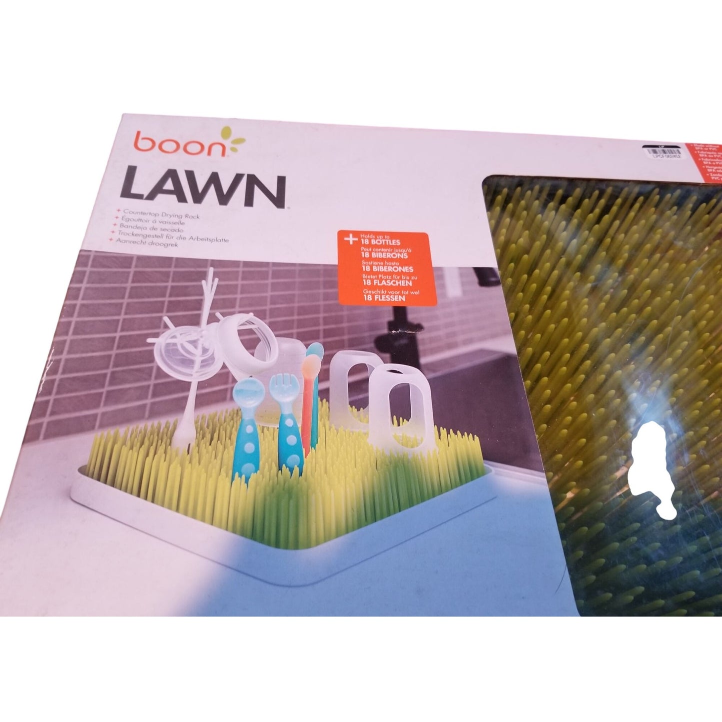 Baby Boon Lawn Counter Top Drying Rack - Sage Green  Holds up to 18 Bottles