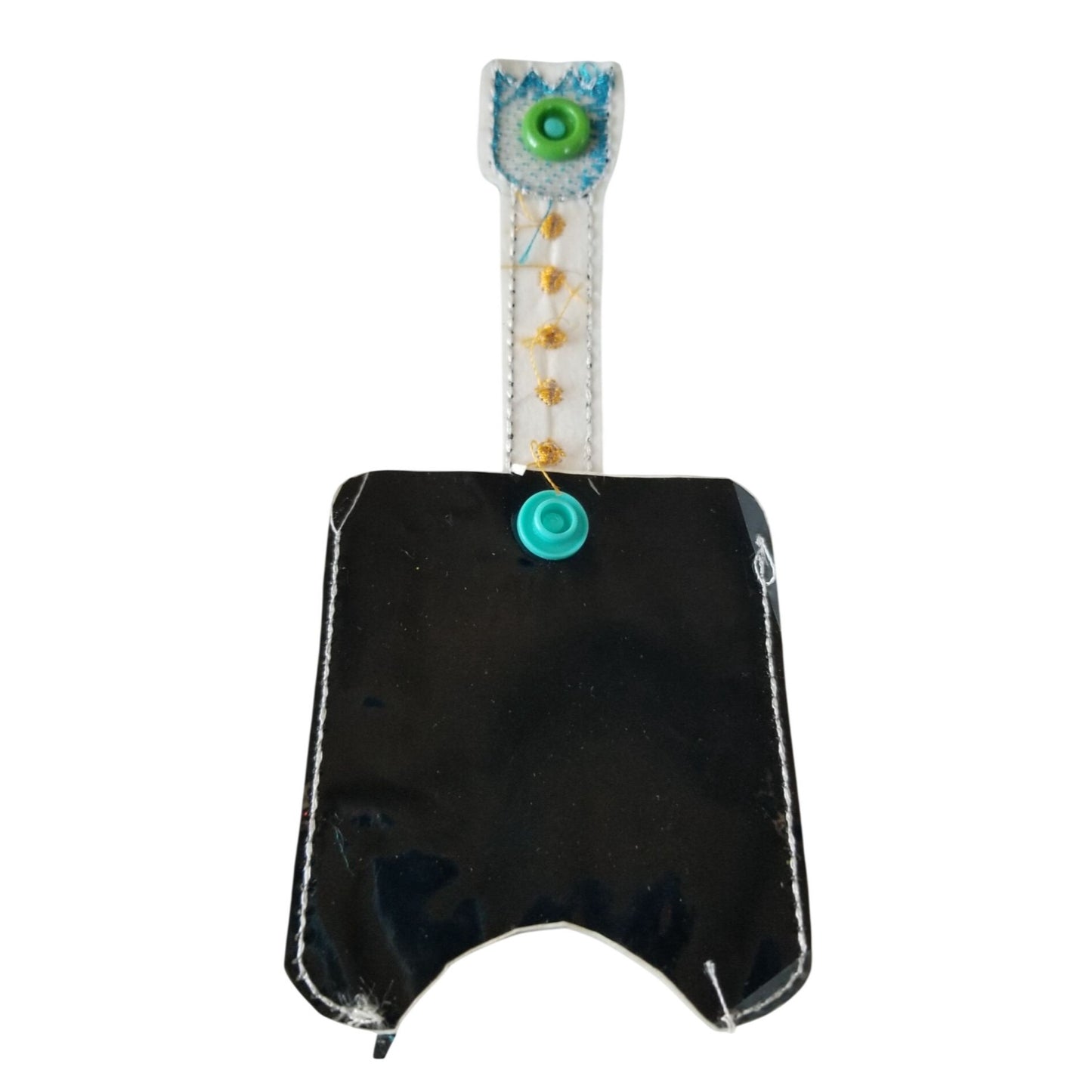 Bath & Body Works 1 oz Hand Sanitizer Set of 5 Pac Man Embroidered Faux Leather Holder