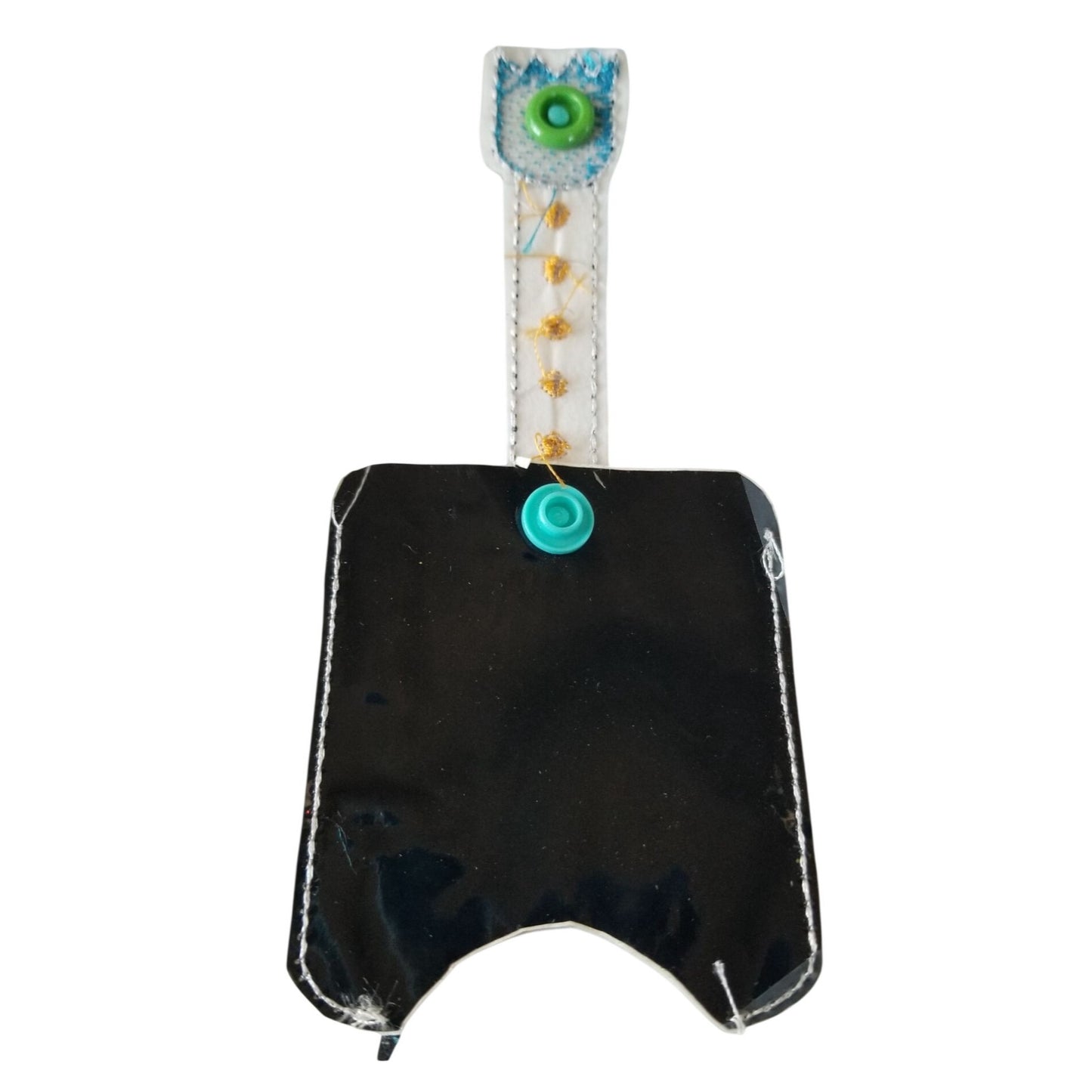 Bath & Body Works 1 oz Hand Sanitizer Set of 5 Pac Man Embroidered Faux Leather Holder