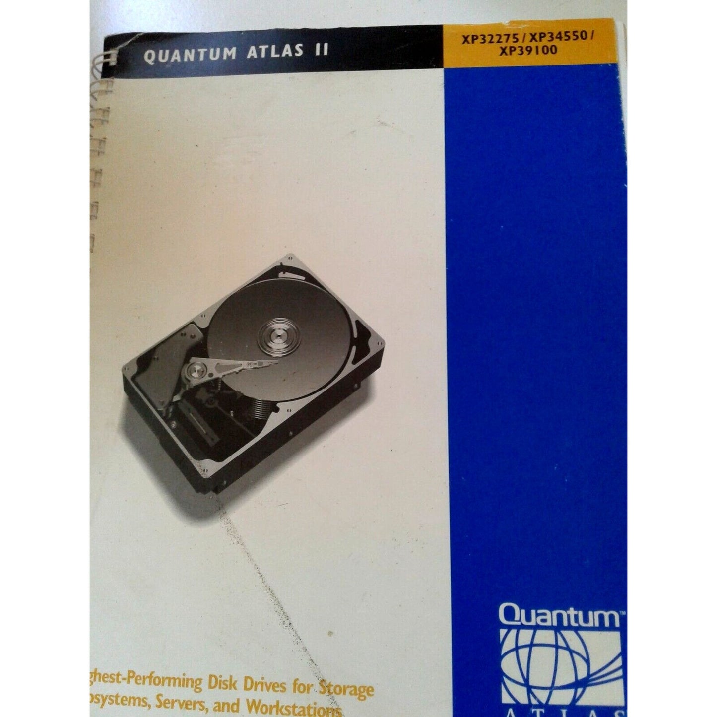 Computer Manual Quantum Atlas II XP32275 / XP34550 / XP39100 Highest Performing Disk Driv