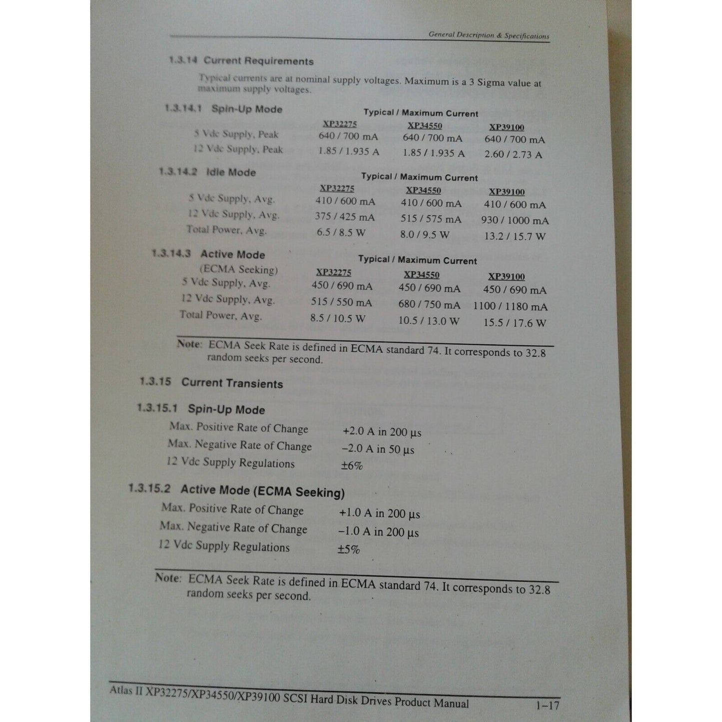 Computer Manual Quantum Atlas II XP32275 / XP34550 / XP39100 Highest Performing Disk Driv