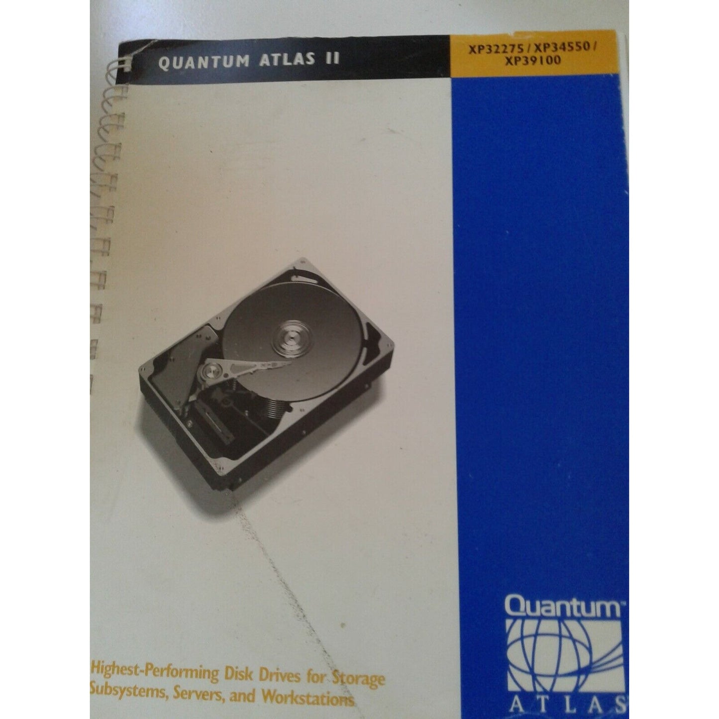 Computer Manual Quantum Atlas II XP32275 / XP34550 / XP39100 Highest Performing Disk Driv
