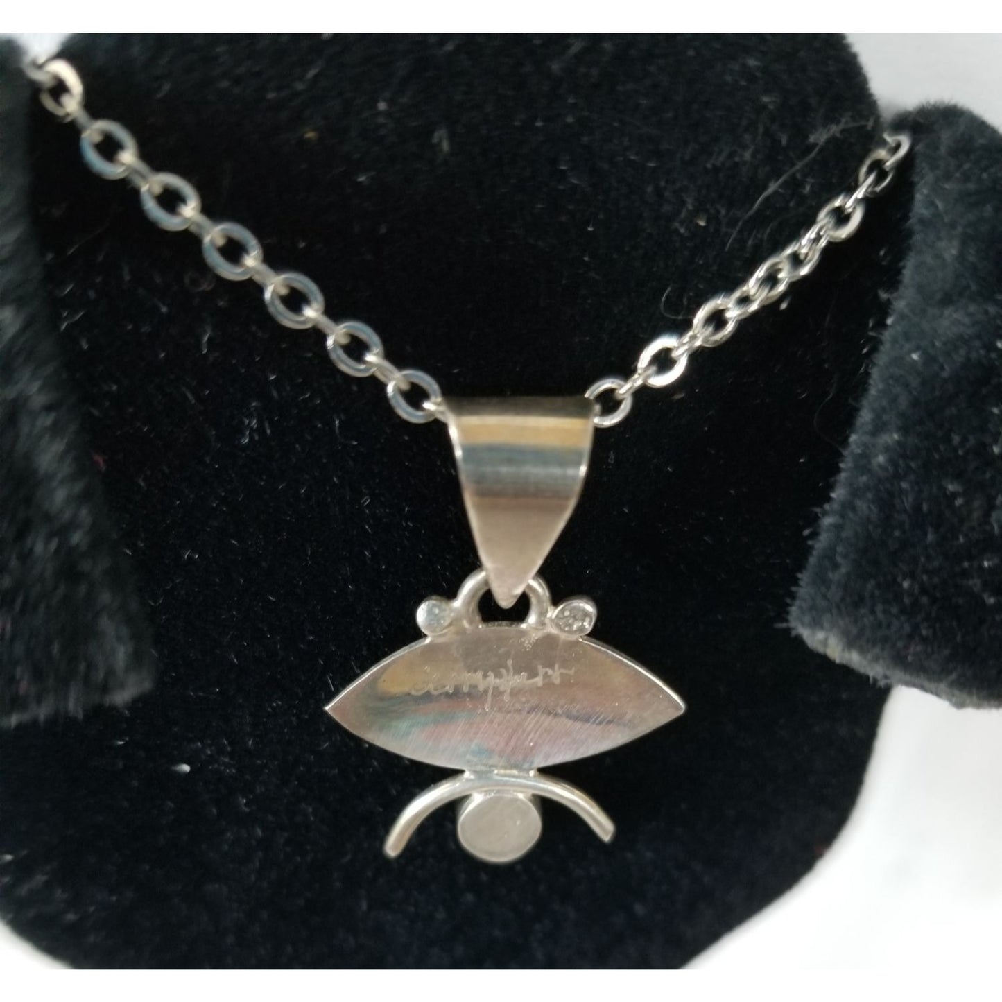 Necklace Silver Amethyst Oval  4.7 gr 23.5 ct  3 cm  x 2 cm  0.5 cm round 14" chain