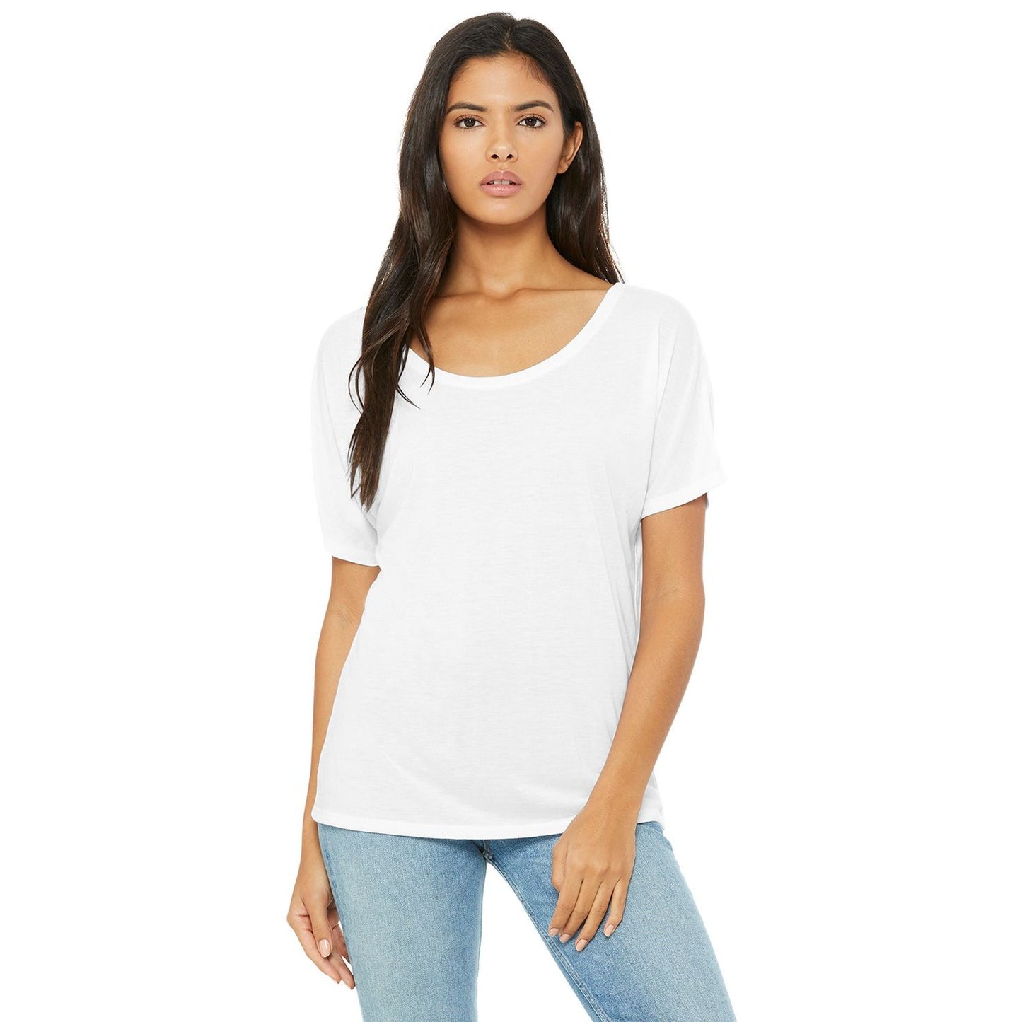 T-Shirt White Scoop Neck Bella  100% Cotton Size  XLarge