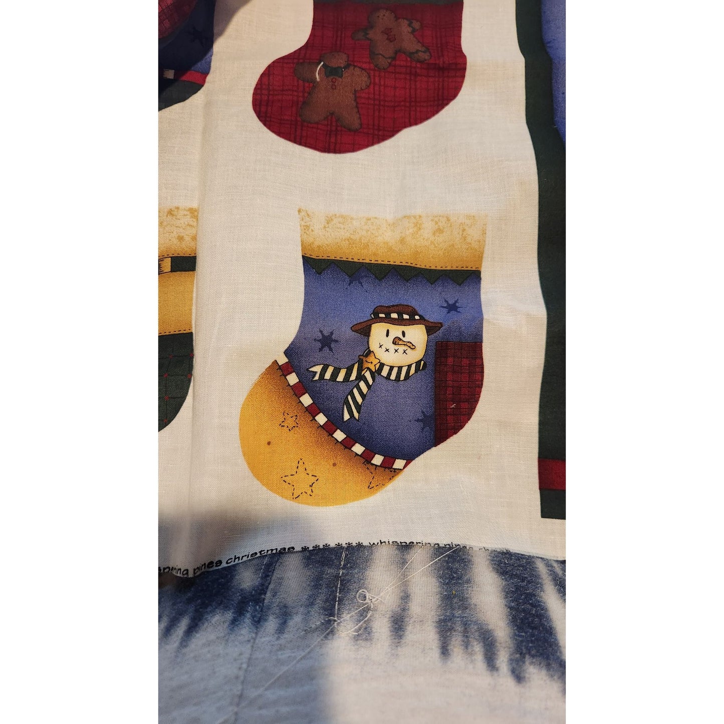 Craft Kit Whispering Pines Christmas Panel 36 x 60 Make several items applique