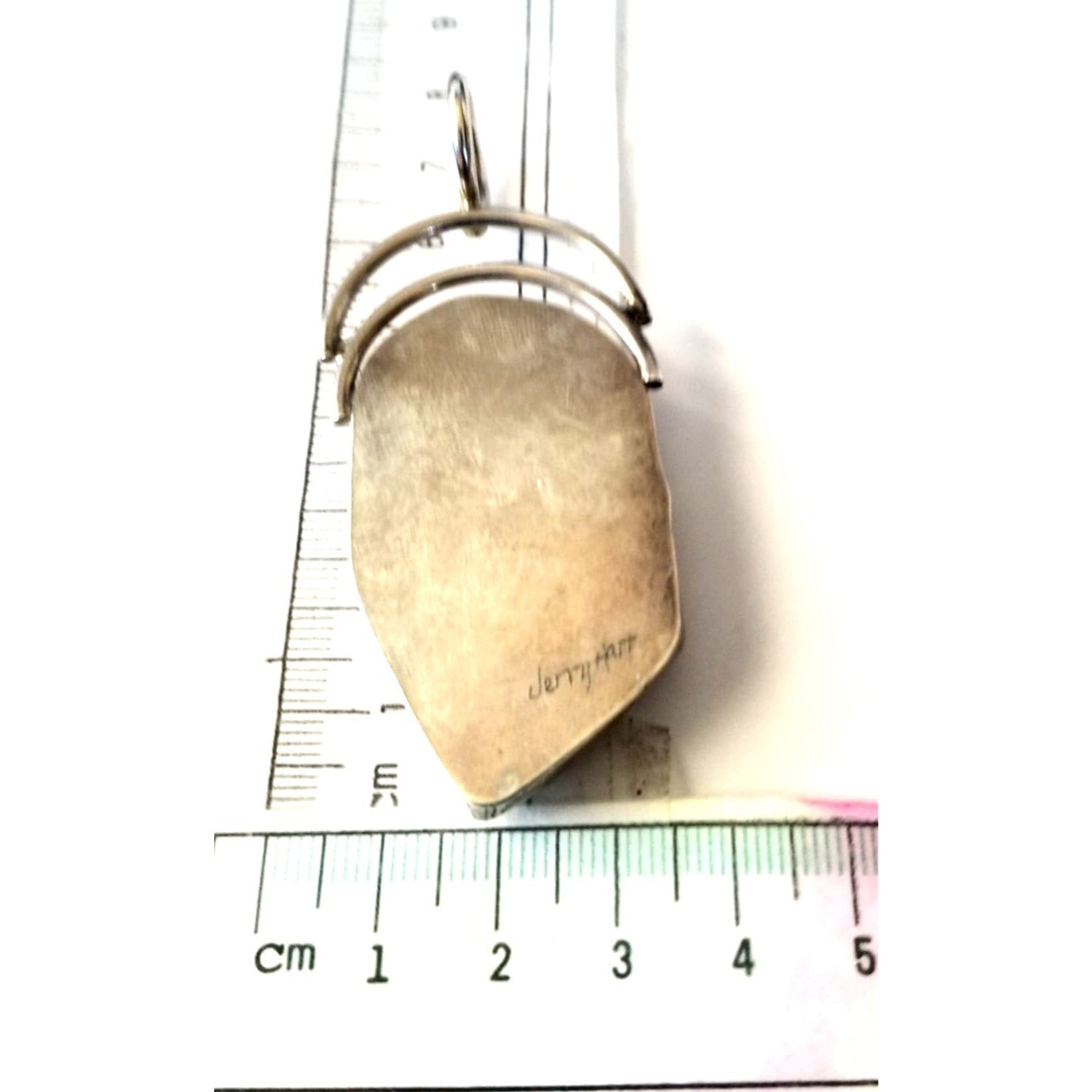 Pendant Dark Lapis 925 Silver 27.8 gr 139 Ct 1.5 cm loop 7 cm
