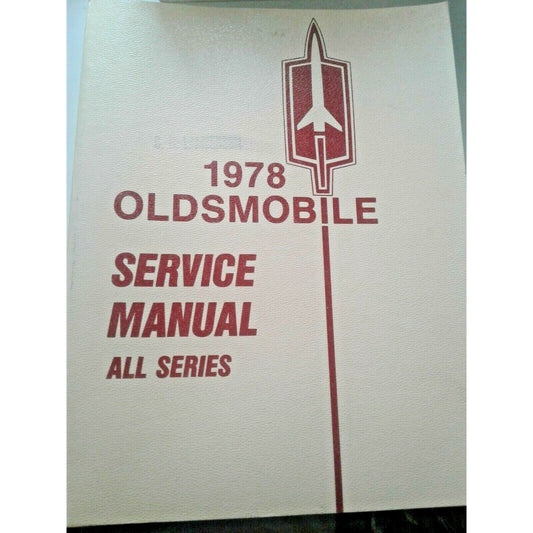 Book 1978 Oldsmobile Chassis Service Manual All Series Shop Repair Automobile