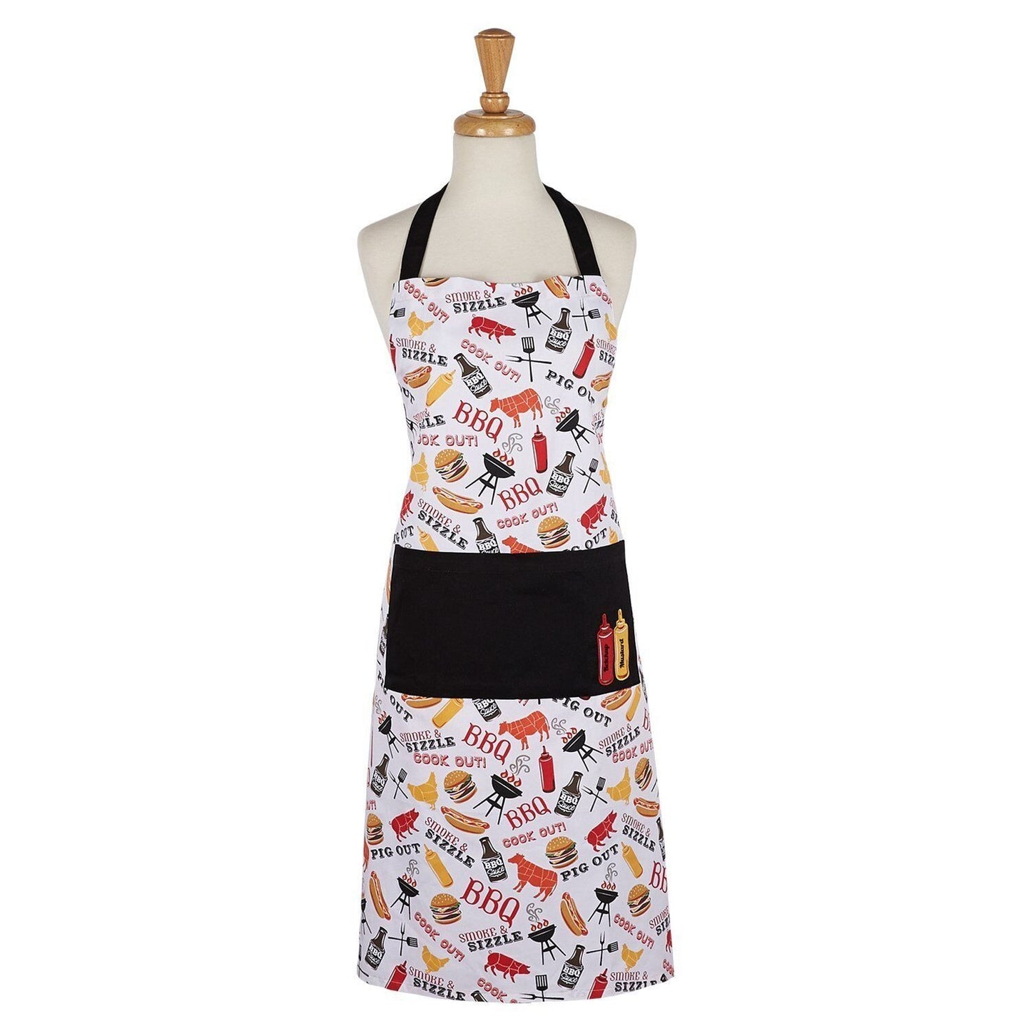 Apron DII 100% Cotton, Printed Unisex Bib Chef Kitchen Adjustable Neck & Waist