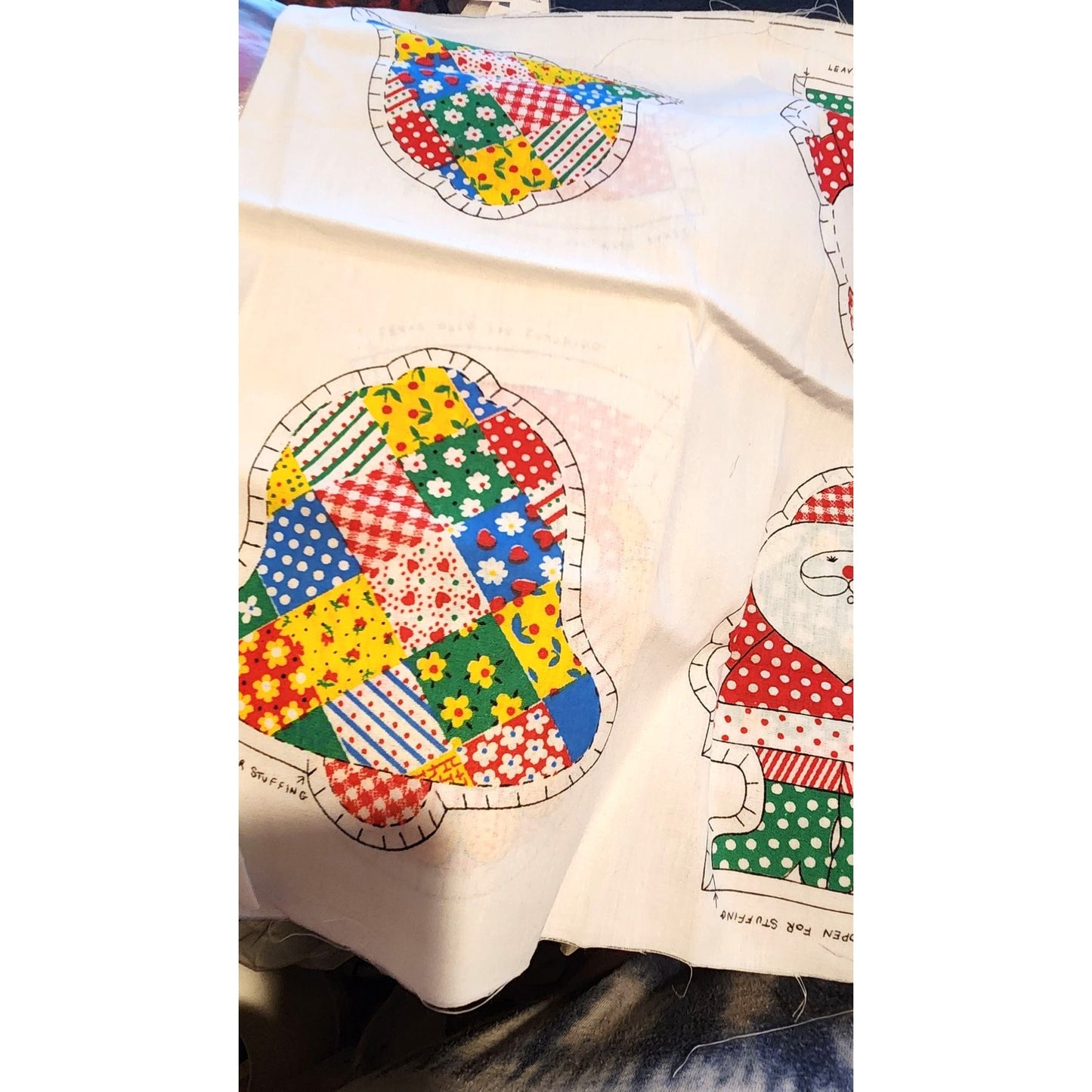 Craft Kit Ornaments Springs Mills, Inc. Pattern 4162  Tree Candy Cane Angel Santa Doll Bell  16" x 44"