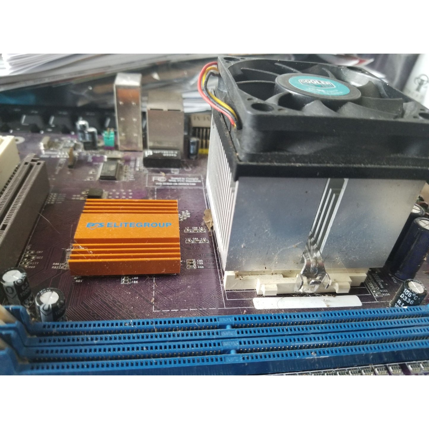 Computer Ecs Elitegroup K7VTA3 Ver 8.0 Motherboard With Cooler Master Fan Socket A AMD Support