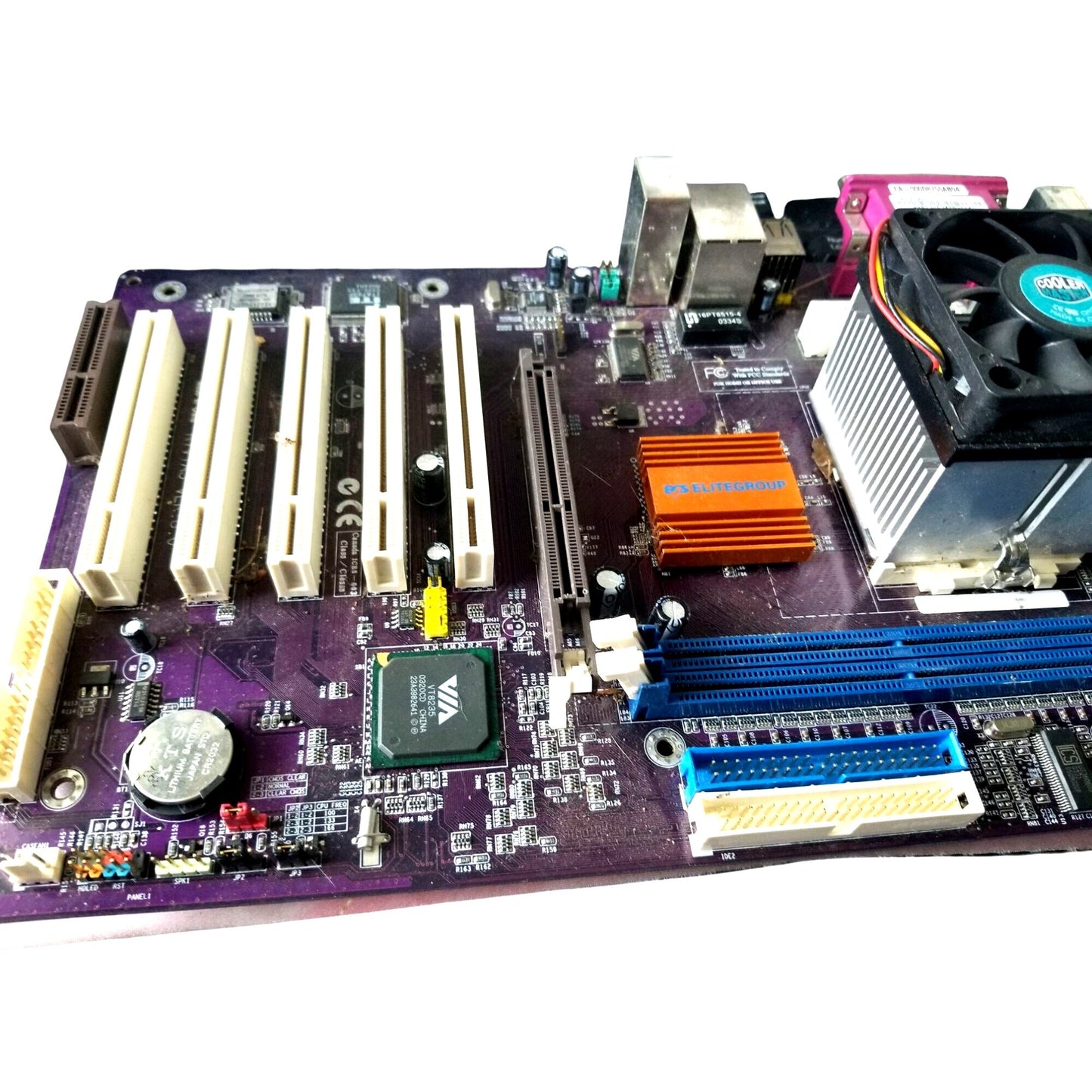 Computer Ecs Elitegroup K7VTA3 Ver 8.0 Motherboard With Cooler Master Fan Socket A AMD Support