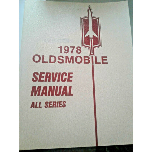 1978 Oldsmobile Chassis Service Manual All Series Shop Repair Automobile