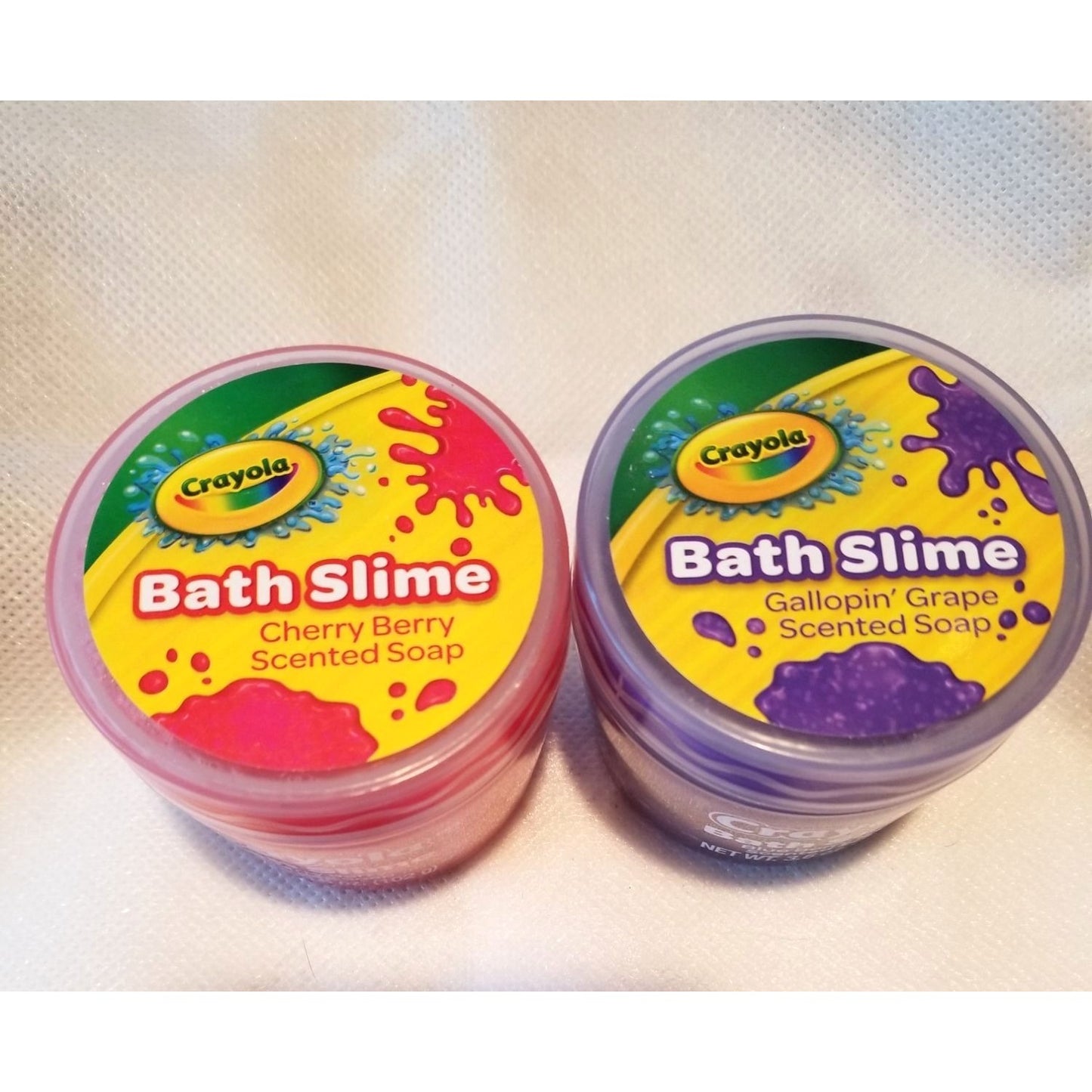 Crayola Bath Slime Scented Soap, Cherry Berry & Blue Berry Blue Pack Of 2 3.6 oz Each