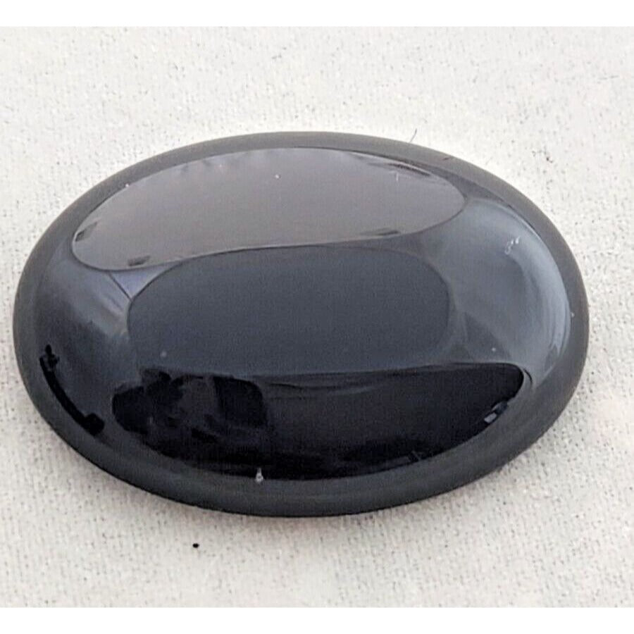 Gemstones Loose Black Onyx Cabochon 6.6 gr Pendant Size 24 mm x 32 mm