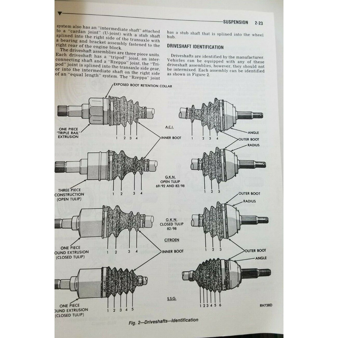 1988 Chrysler Service Manual Engine Chassis & Body Front Wheel Drive Car