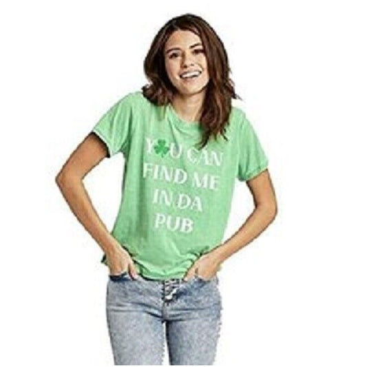 T-Shirt Doe. Green Irish Says " You can find me in Da Pub" Size XXL