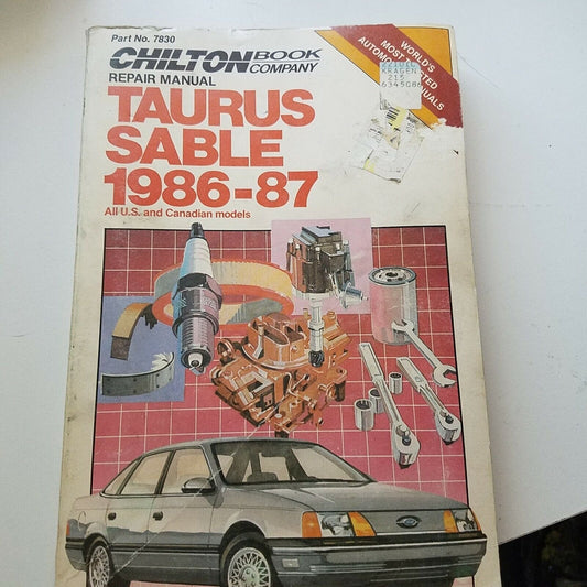 1986-87  Chilton's Repair Manual Taurus Sable   # 7830