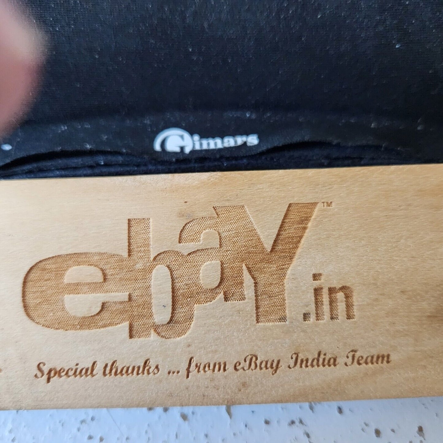 Ebay India Wood  Paddle Promo Item Red Rubber Handle 12" x 2" x 1"  Ebannayna