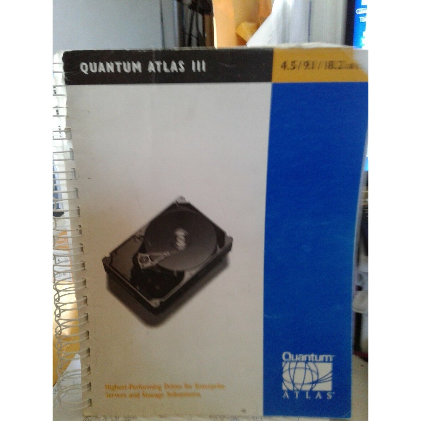 Manual Quantum Atlas III 4.5 / 9.1 / 18.2 GB SCSI Highest Performing Drives