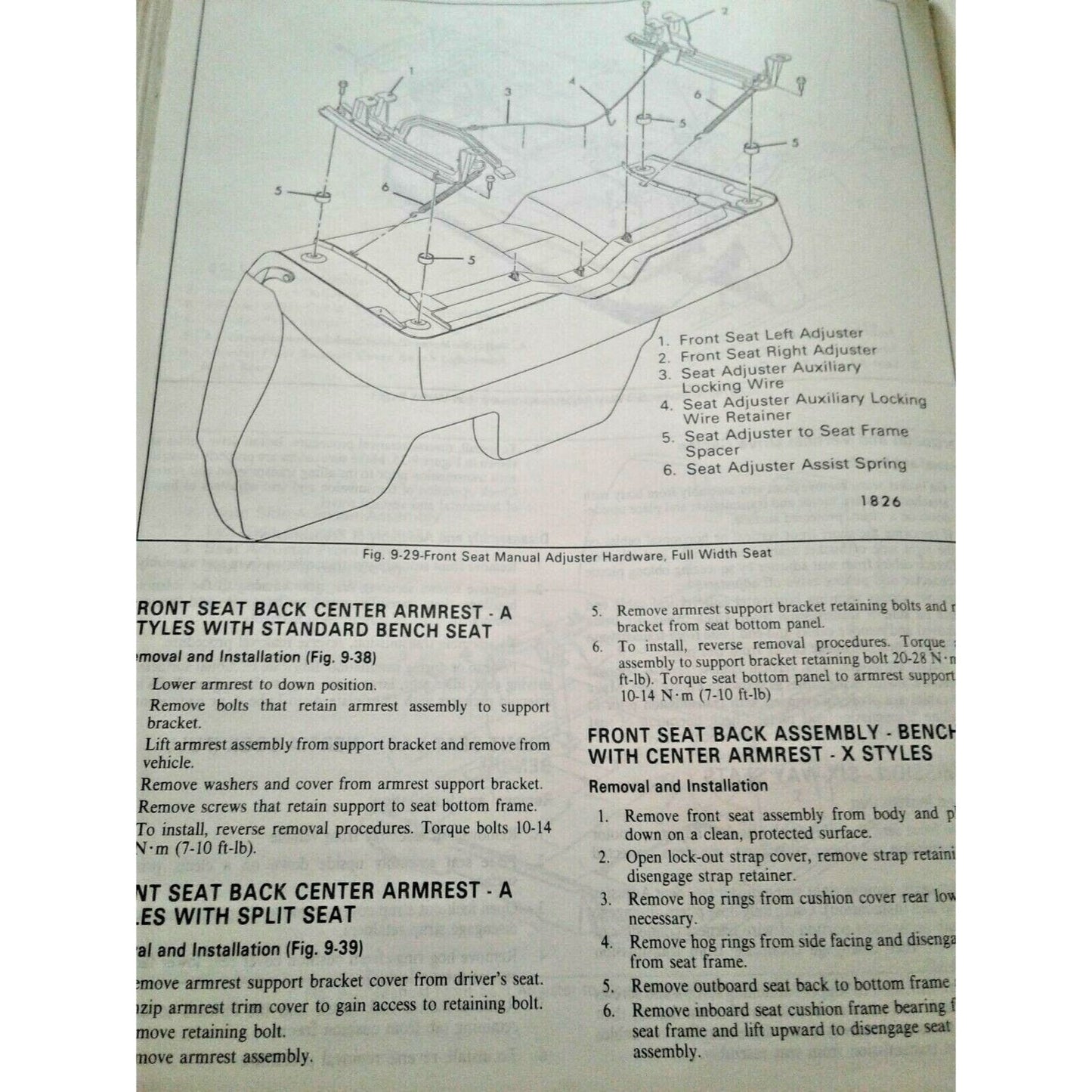 1982 Pontiac Service Manual  Phoenix and 6000 Automobile Repair Shop