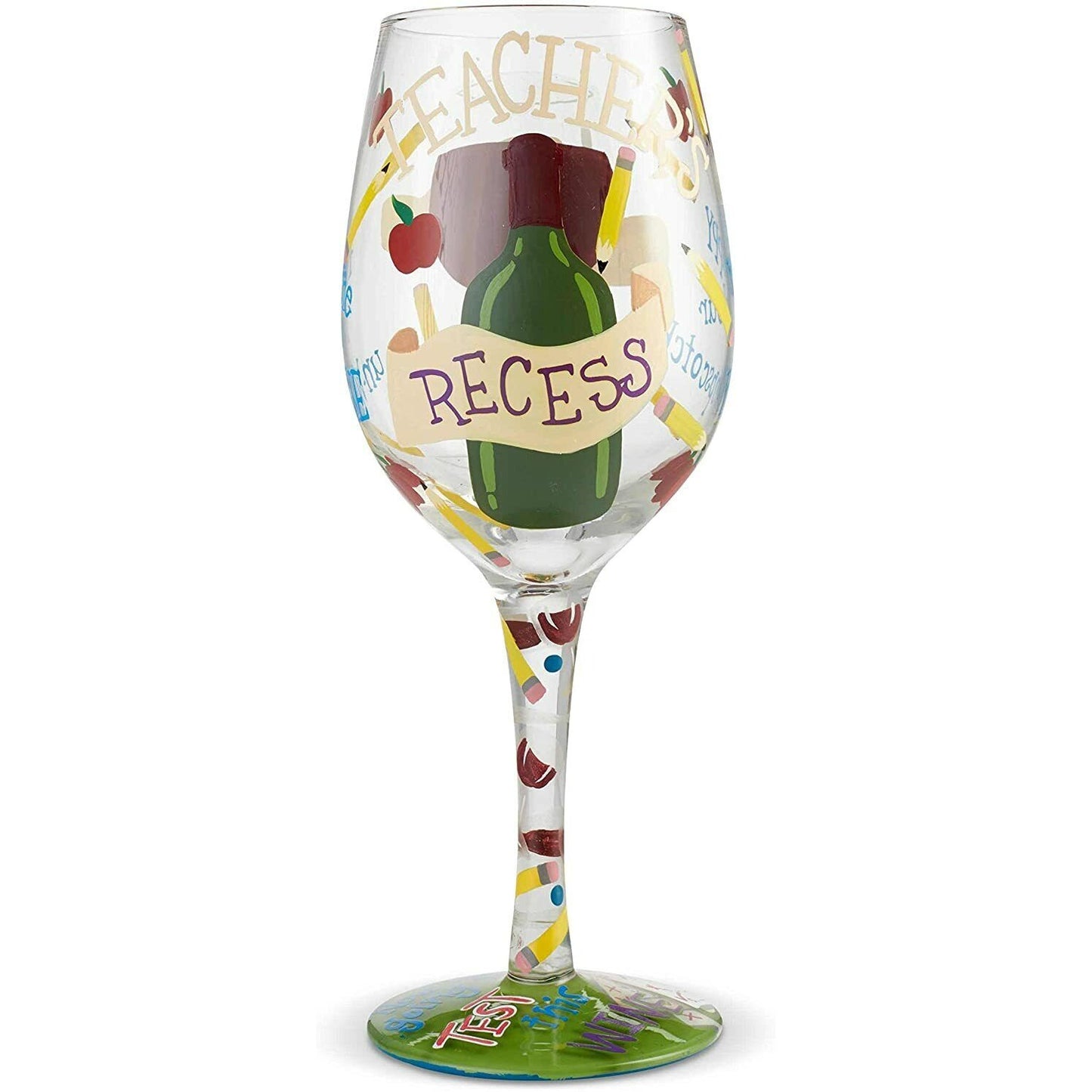 Lolita Wine Glass Love My Wine Teacher's Recess Boxed