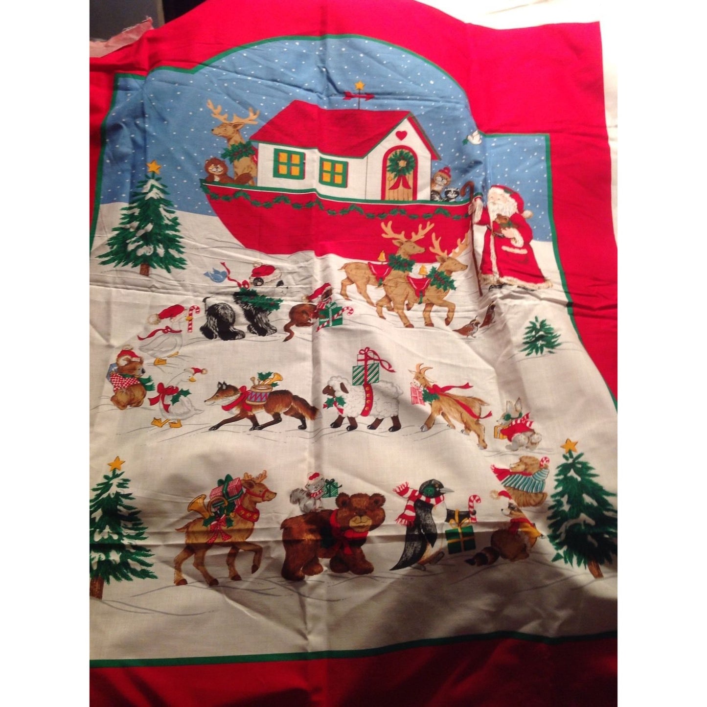 Craft Kit Father Christmas The Legend of Santa Claus Book Fabric with Instructions 44" x 36" Cranston Printworks