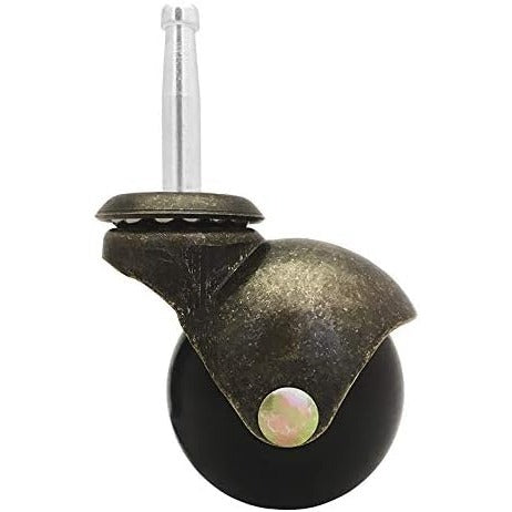 Chair parts online 2" Antique Brass Ball Caster Wheel for Office, Executive, Gaming Chairs & Furniture w/ 5/16" x 1 1/2" (8 x 38mm) Socket