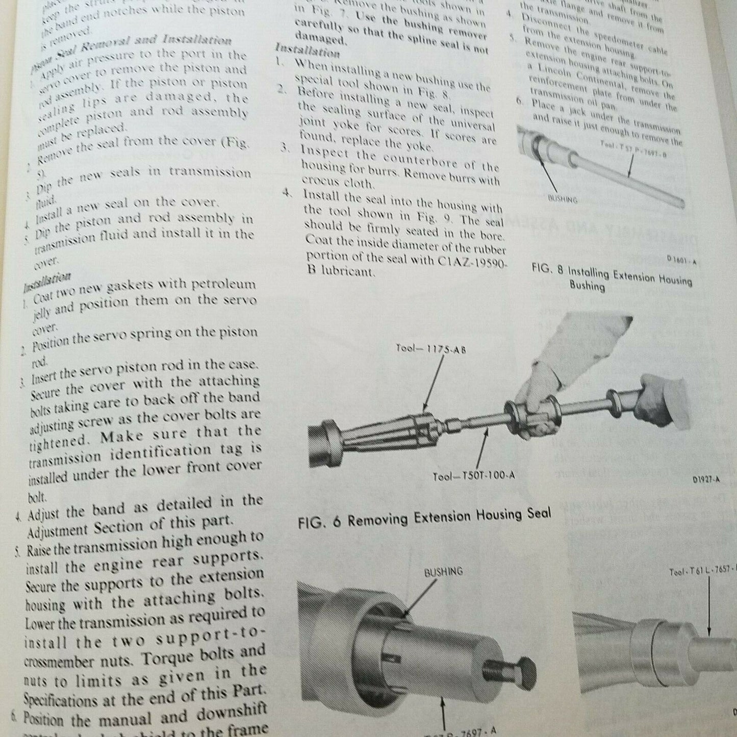 1975 - 1976  Ford Motor Company Chassis Car Shop Manual Vol 1 Chassis 1975