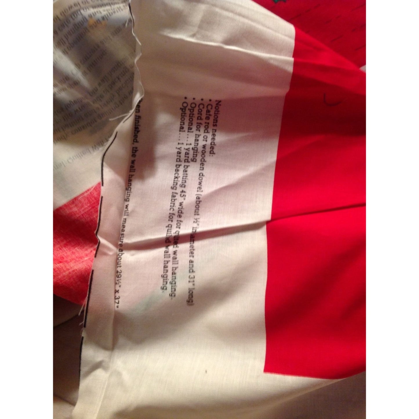 Craft Kit Father Christmas The Legend of Santa Claus Book Fabric with Instructions 44" x 36" Cranston Printworks