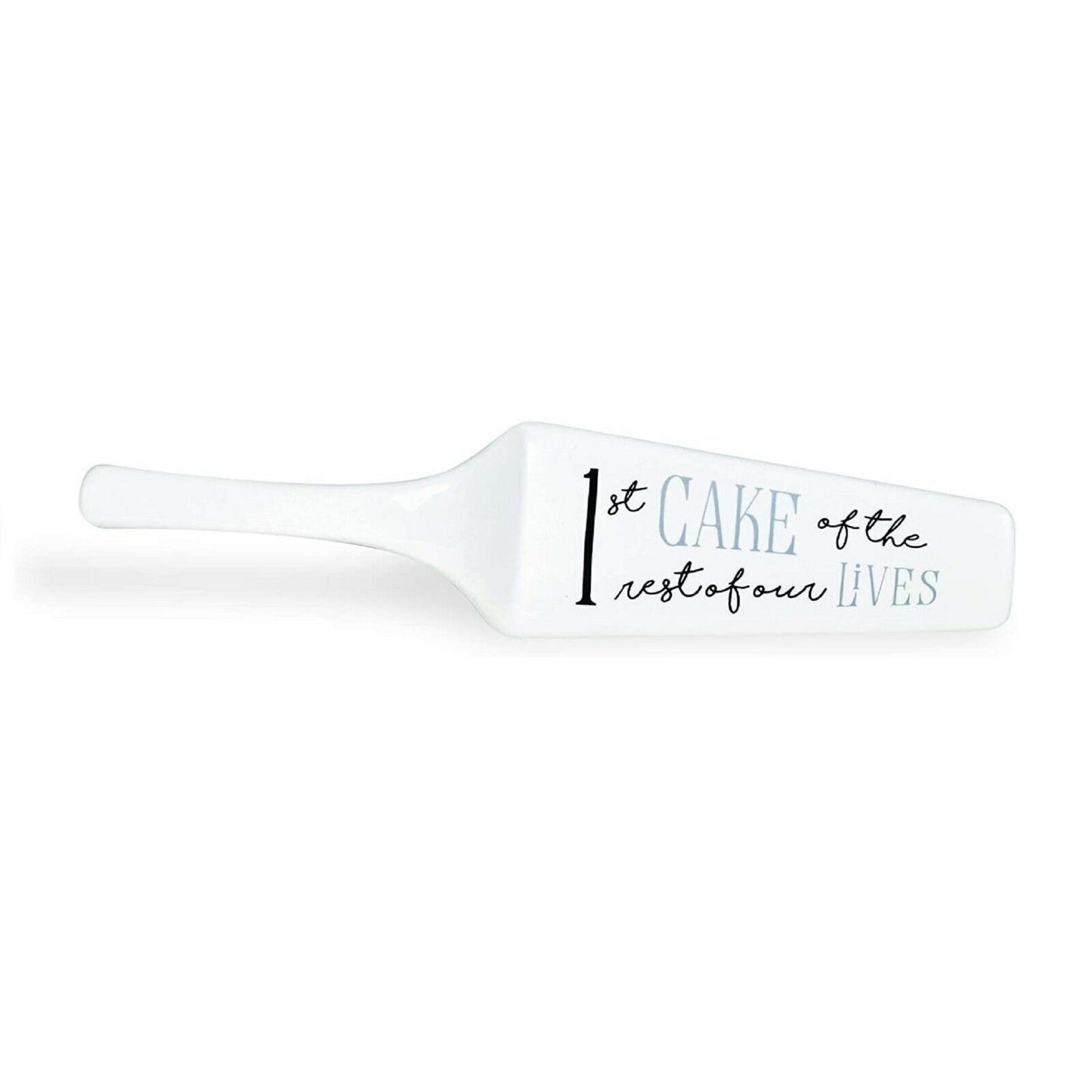 Wedding Cake Server Enesco Our Name is Mud Ceramic Wedding Cake Server, 9.875 "