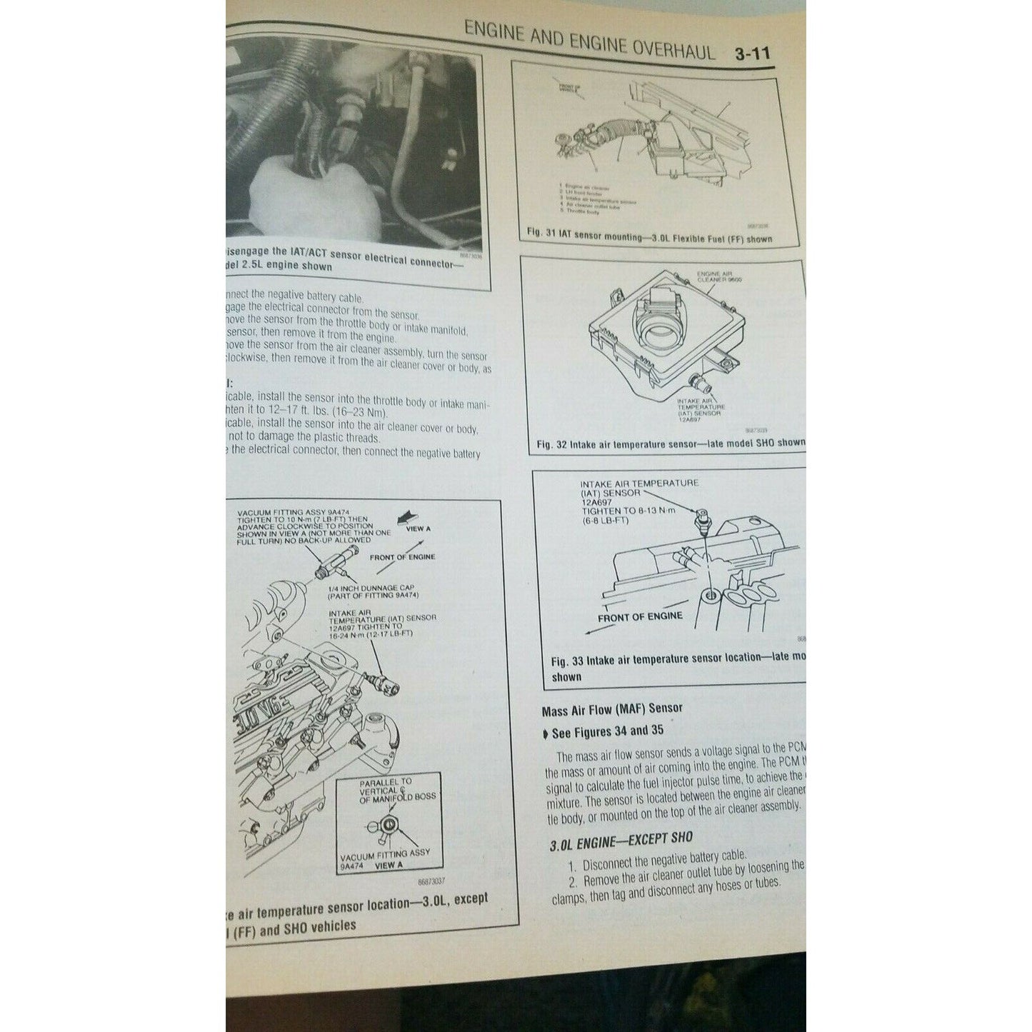 1986 - 95 Chilton's Ford Taurus SHO Mercury Sable Repair Manual  # 26700