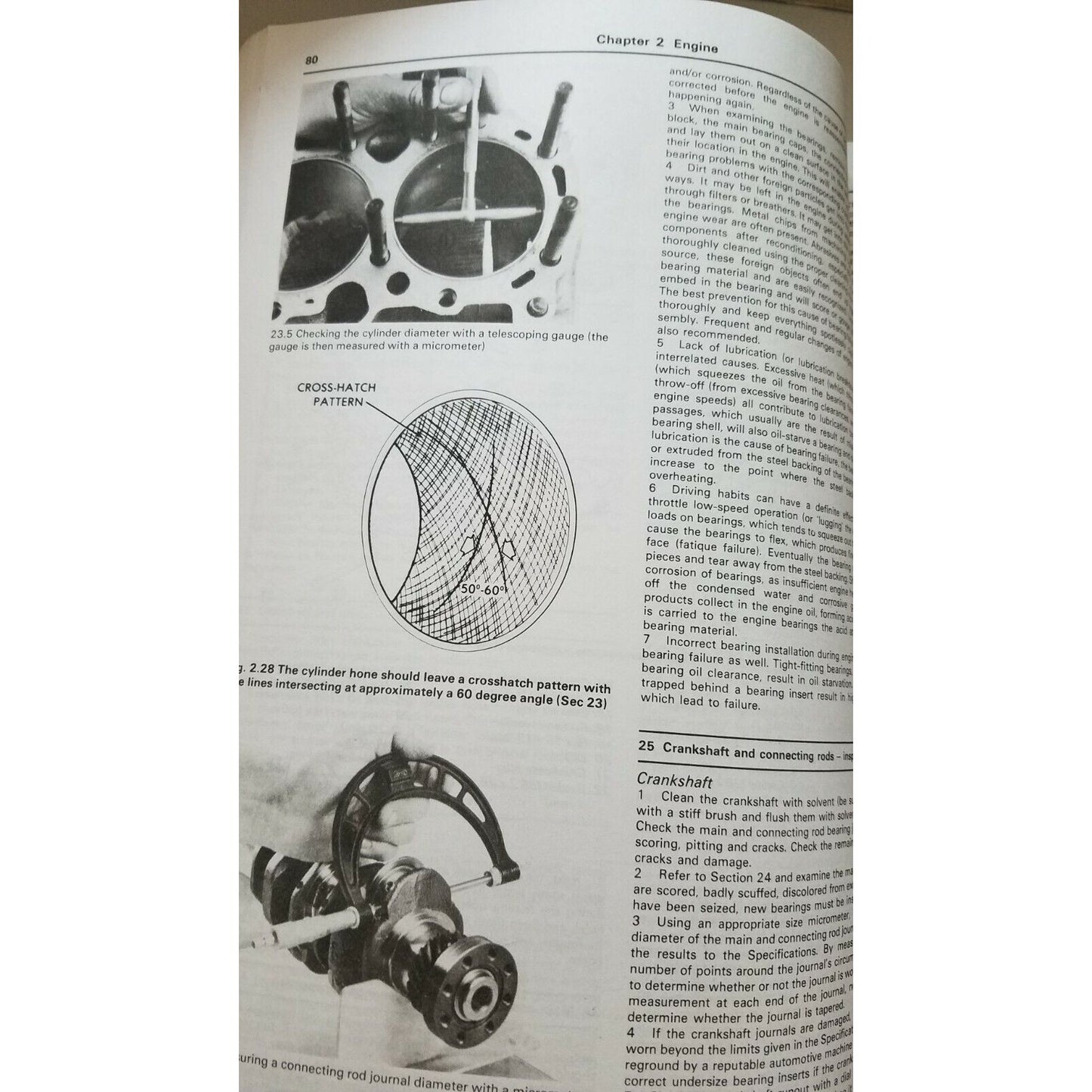 1980 - 1999  Haynes Subaru 1600 & 1800  Automotive Repair Manual Teardown