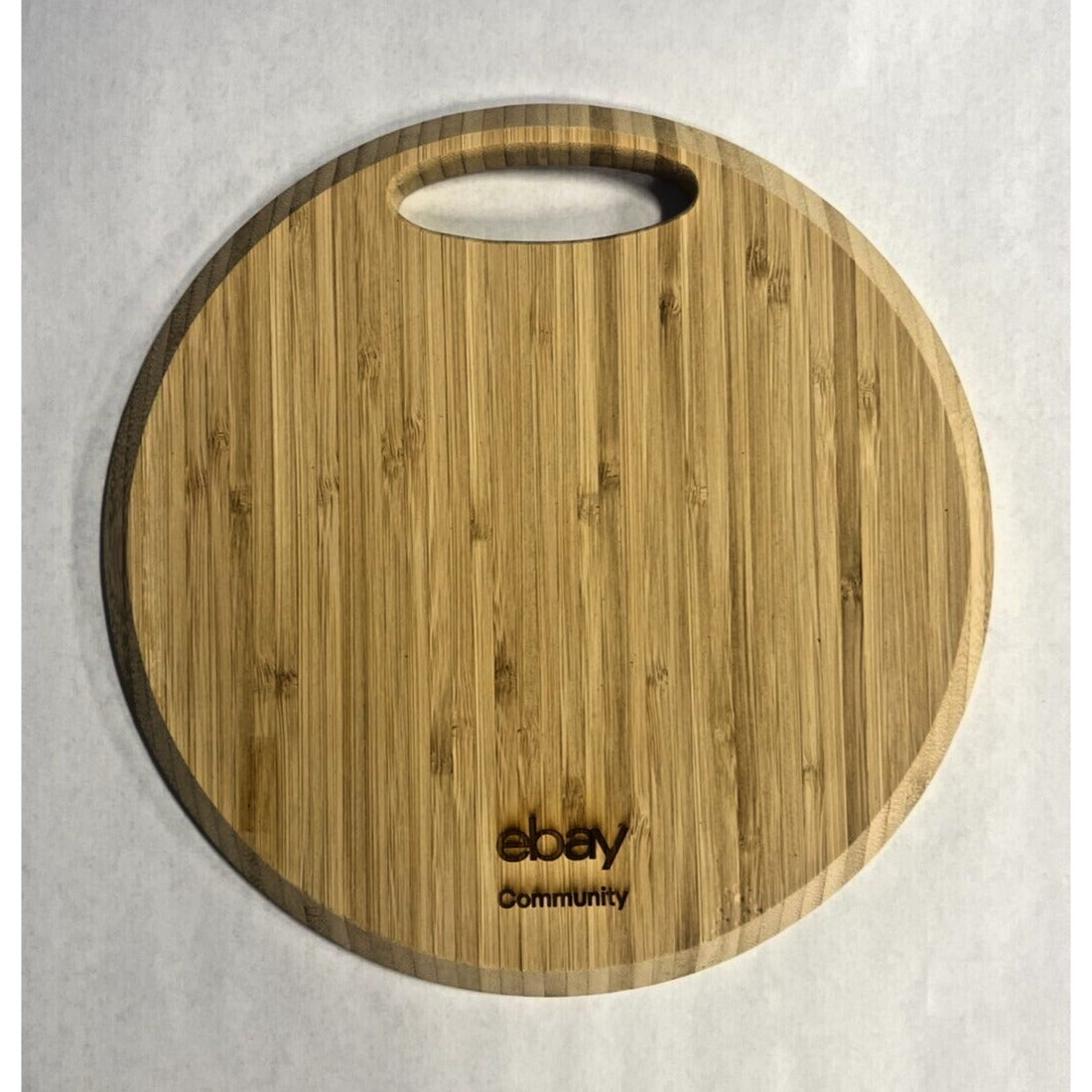 eBay Community Bamboo Charcuterie Cutting Board with Handle 8" round