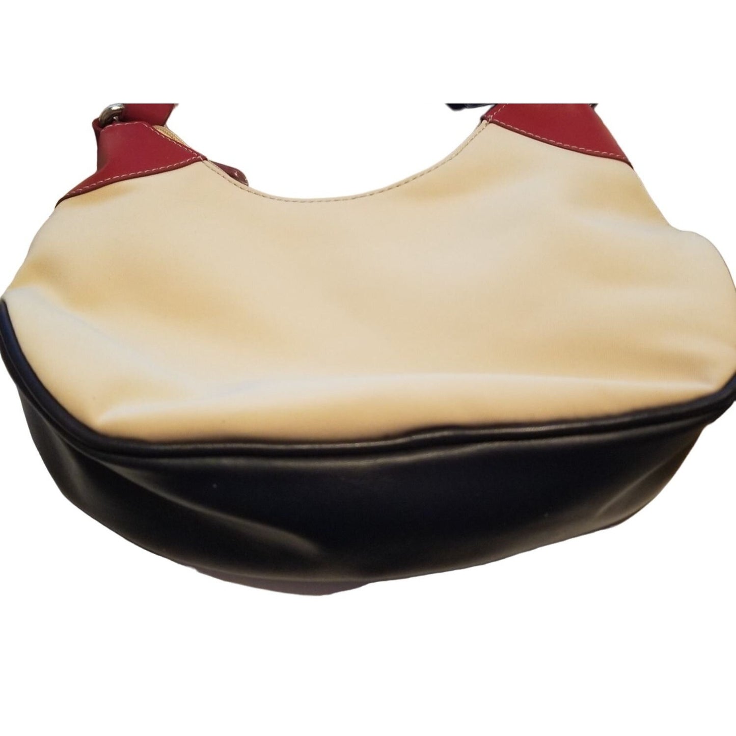 Purse Bag Shoulder 10" x  6" x 3"    15" Strap inside Zipper and 2 slit pockets Zip Top
