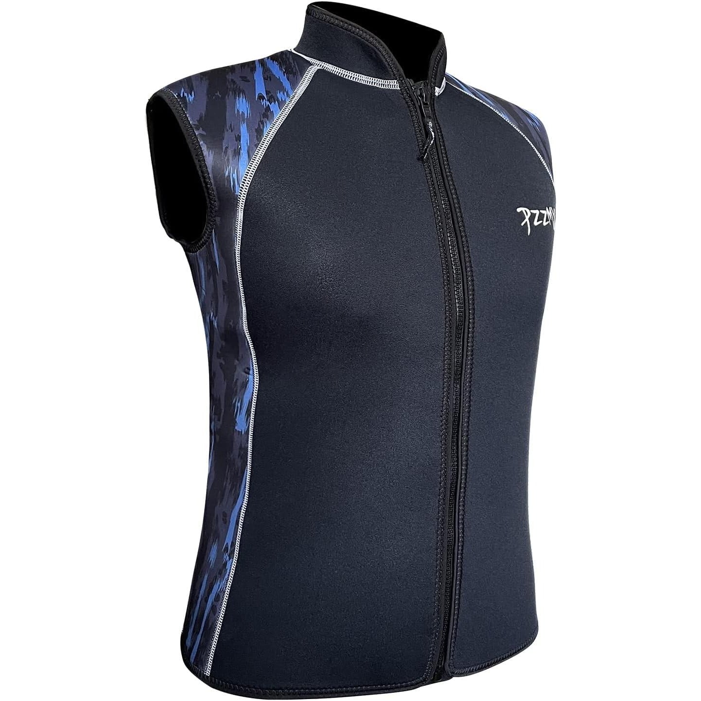 PZZMY Wetsuit Top Men 3mm Neoprene Top Women Diving Vest Sleevesless Wet Suits Tops Vest for Scuba Diving Canoeing Surfing Kayaking Sauna XX