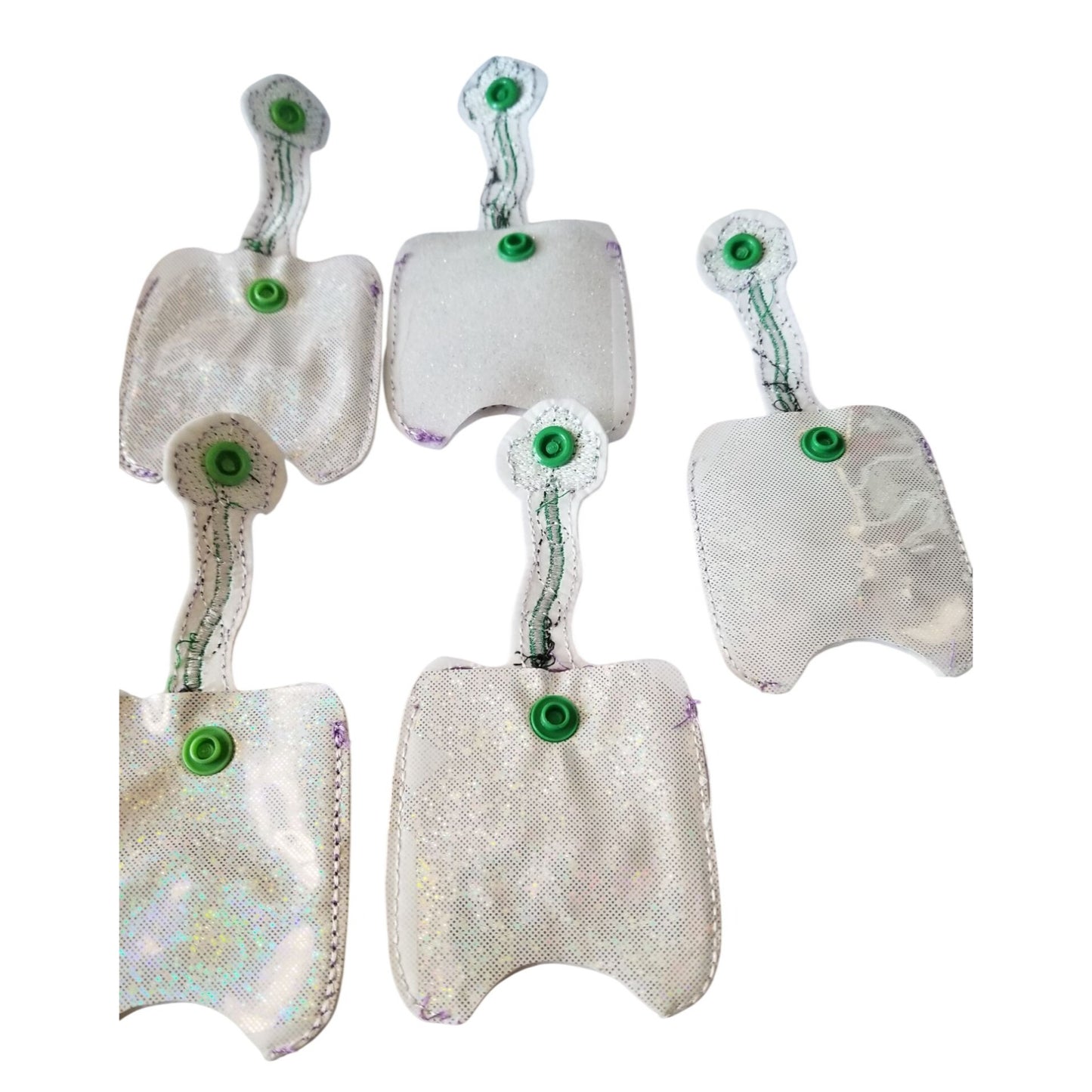 Bath & Body Works 1 oz Hand Sanitizer Set of 5 Trolls Embroidered Faux Leather Holder