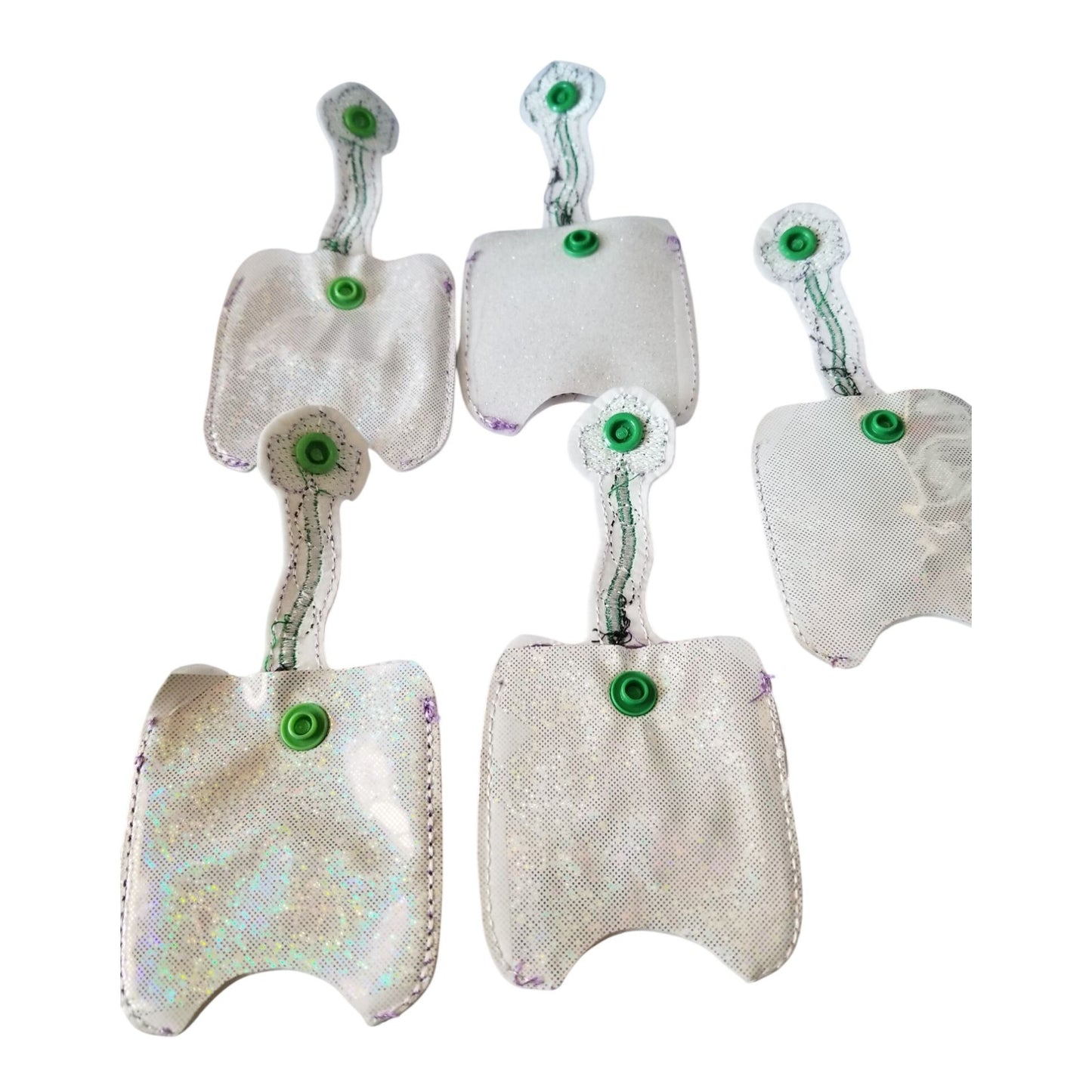 Bath & Body Works 1 oz Hand Sanitizer Set of 5 Trolls Embroidered Faux Leather Holder